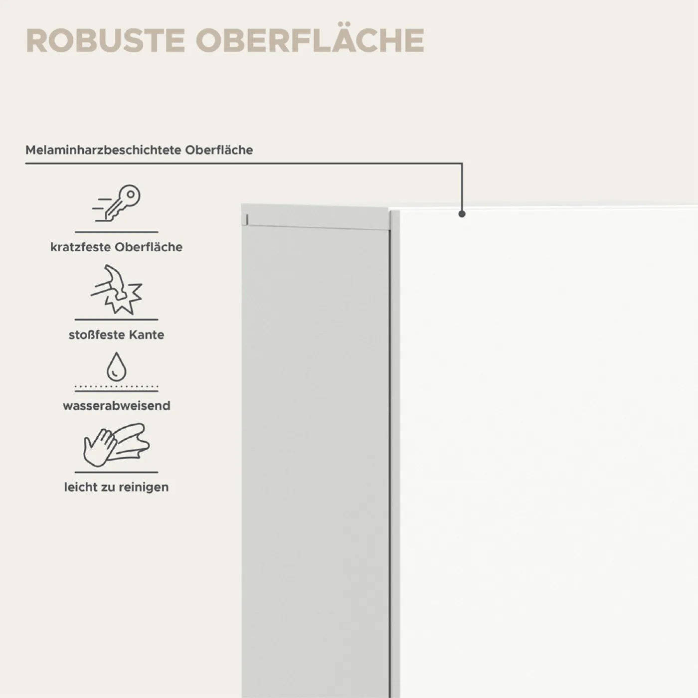 Badschrank Boston klein | weiß