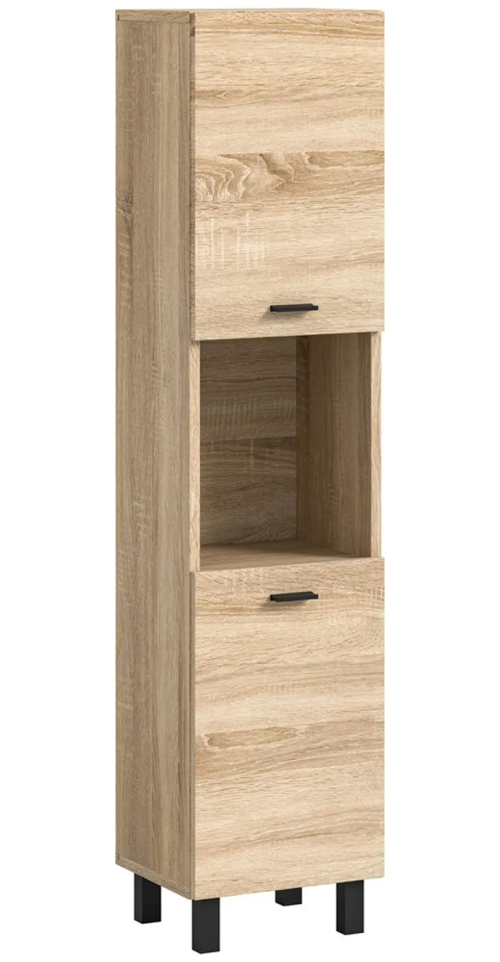 Badschrank Boston | mit offenem Fach | Eiche Sonoma
