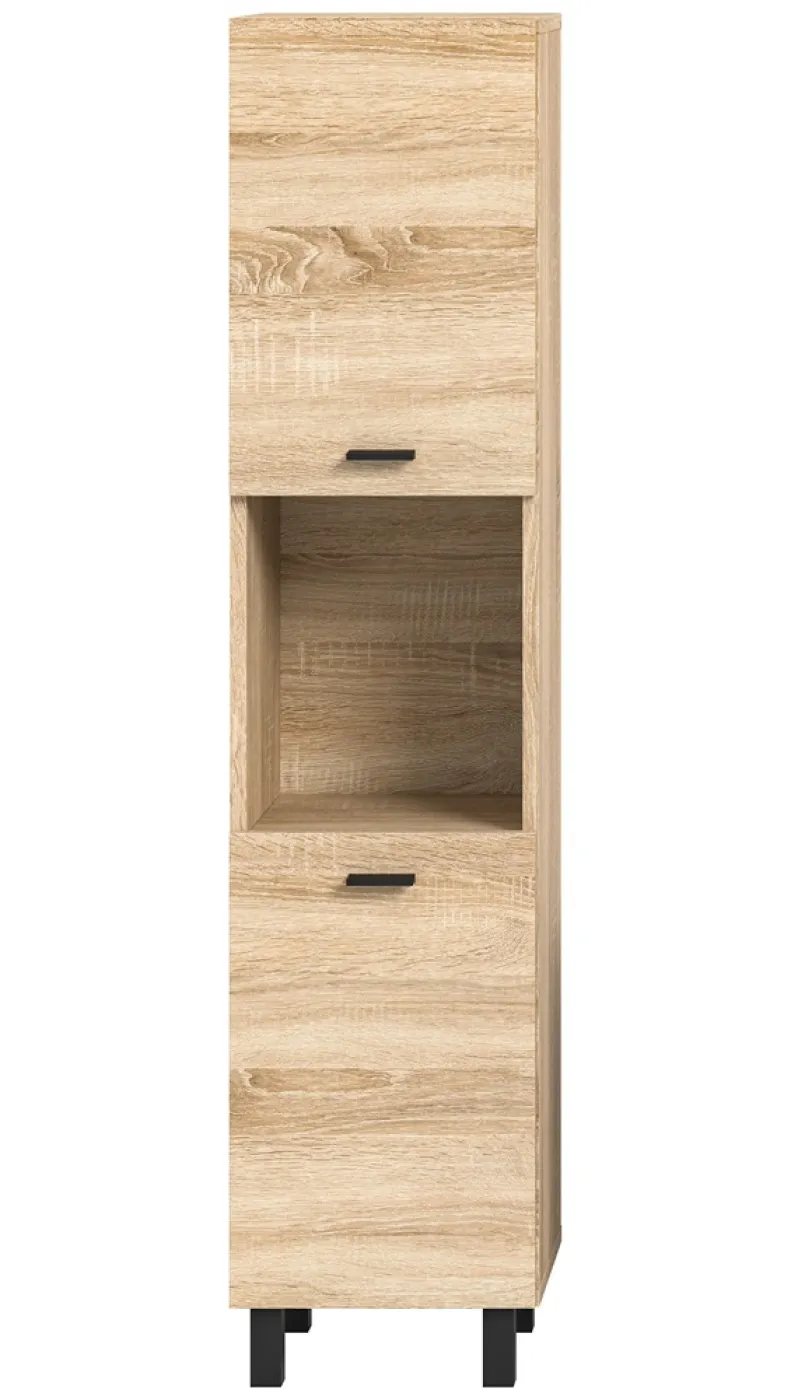 Badschrank Boston | mit offenem Fach | Eiche Sonoma