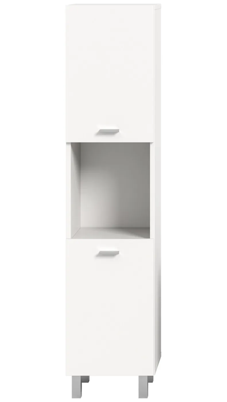 Badschrank Boston | mit offenem Fach | weiß