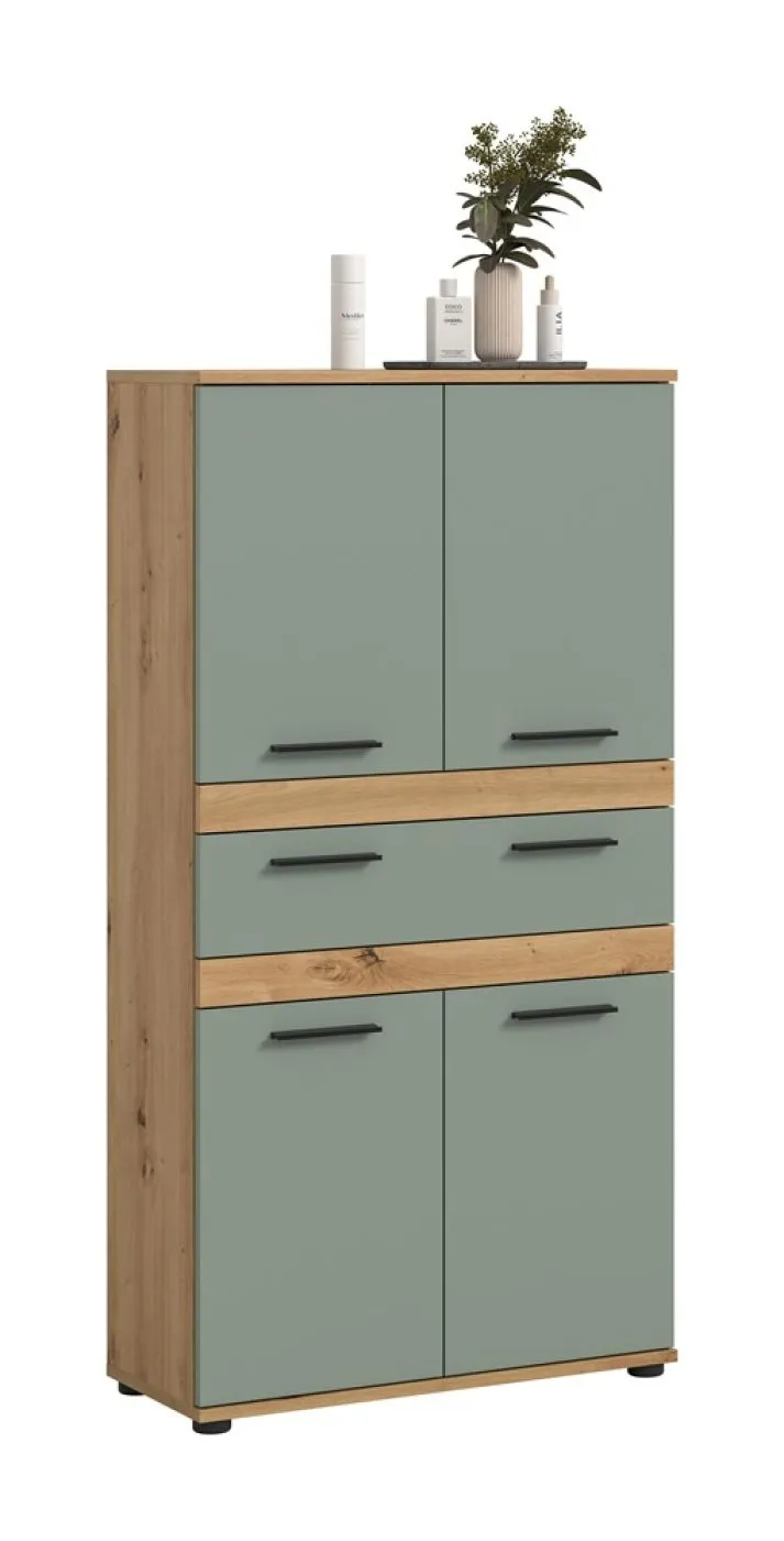 Badschrank Schrank Blake 1 | Salbei / Artisan Eiche