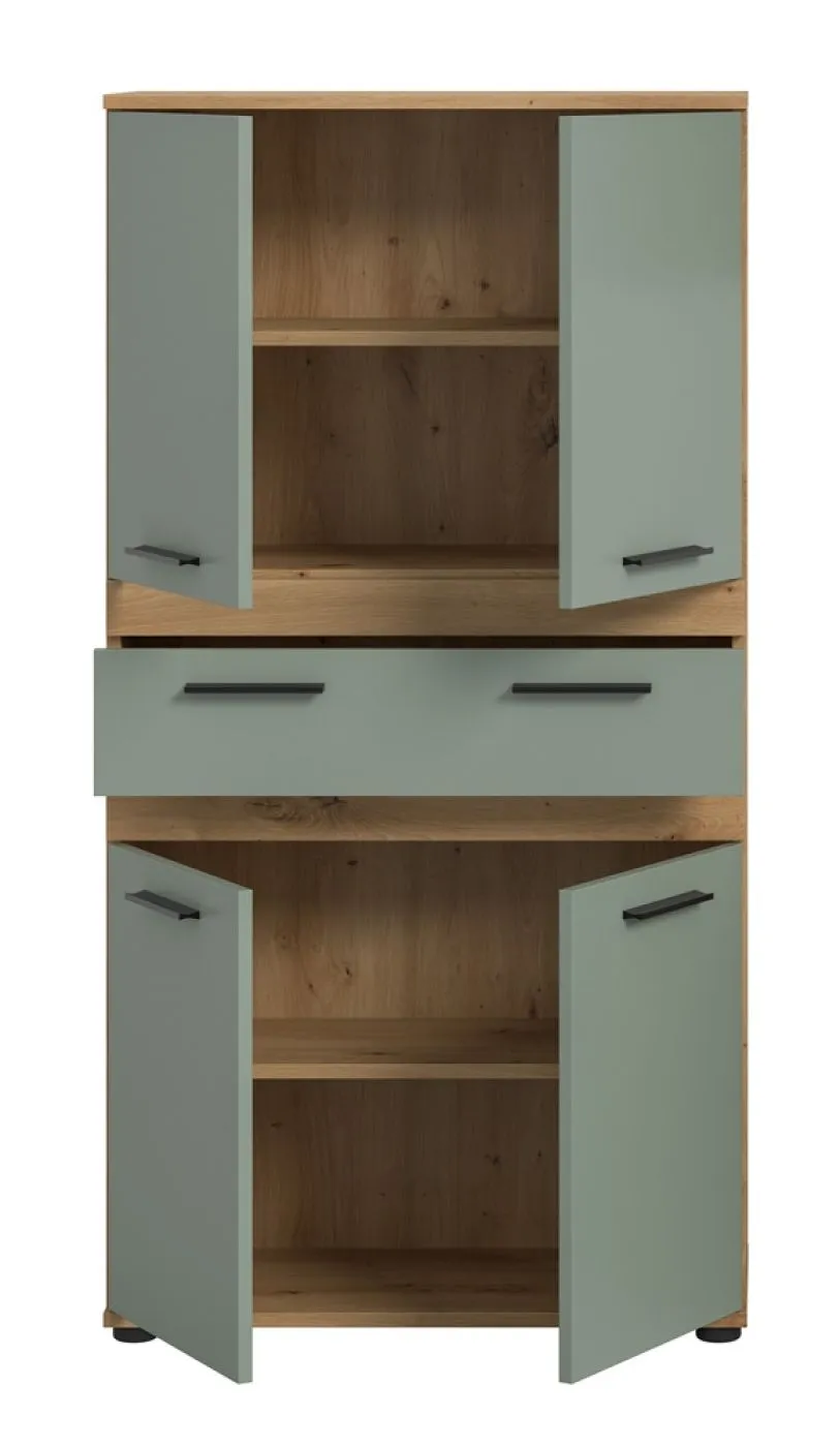 Badschrank Schrank Blake 1 | Salbei / Artisan Eiche