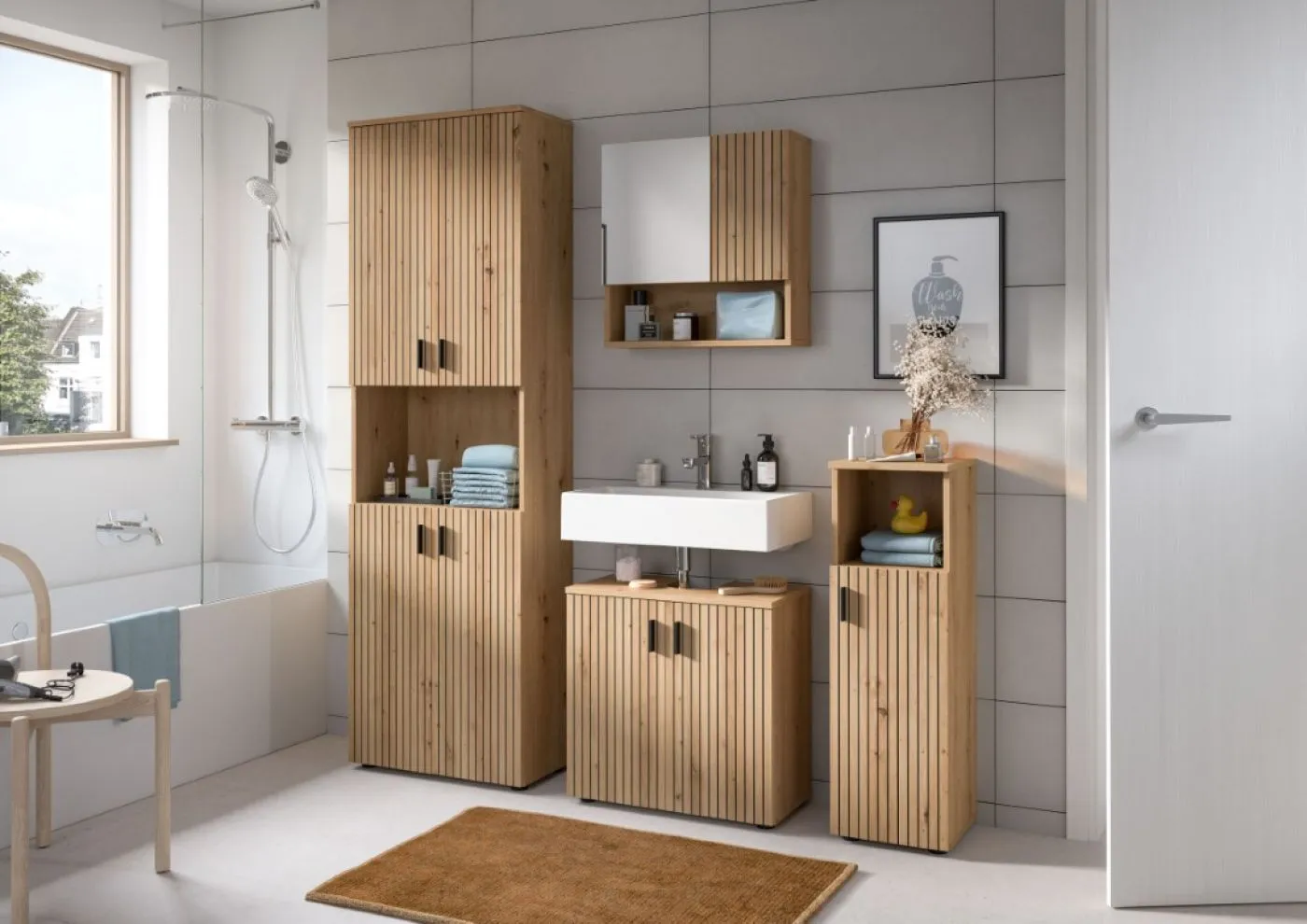 Badschrank Unterschrank Mone | Artisan Oak