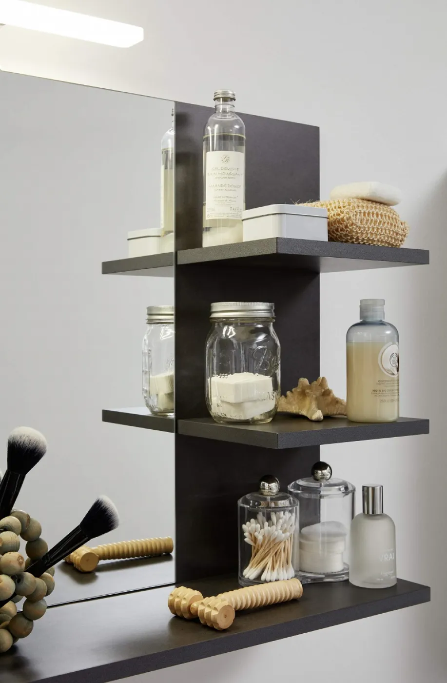 Badspiegel Cancun Indy | Matera grau | Shabby Look