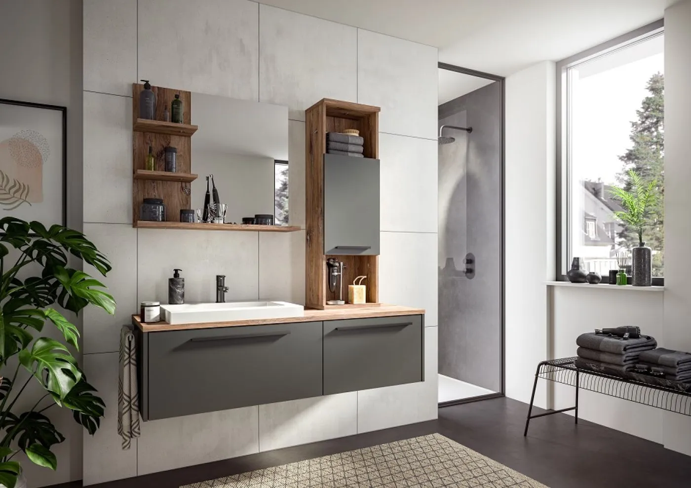 Badspiegel Ramon | Flagstaff Oak