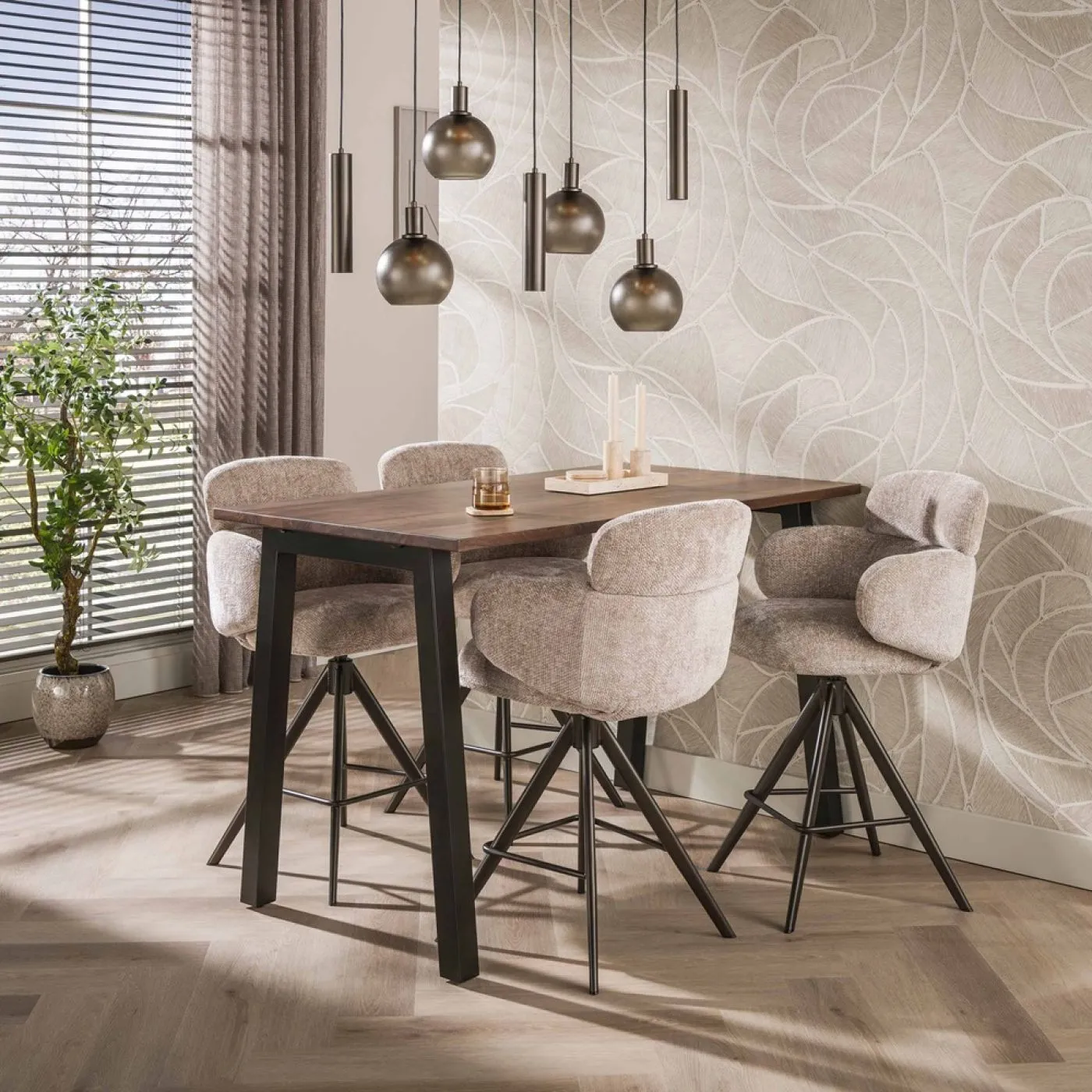 Bartisch Lucia | Akazie massiv | braun | 147cm