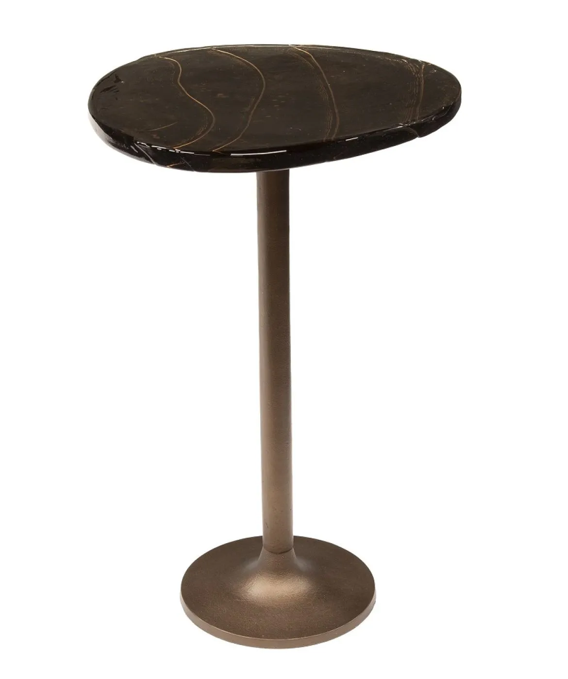 Beistelltisch Mira | Glas | Antikkupfer