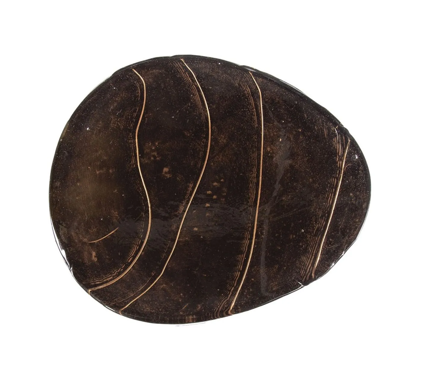 Beistelltisch Mira | Glas | Antikkupfer