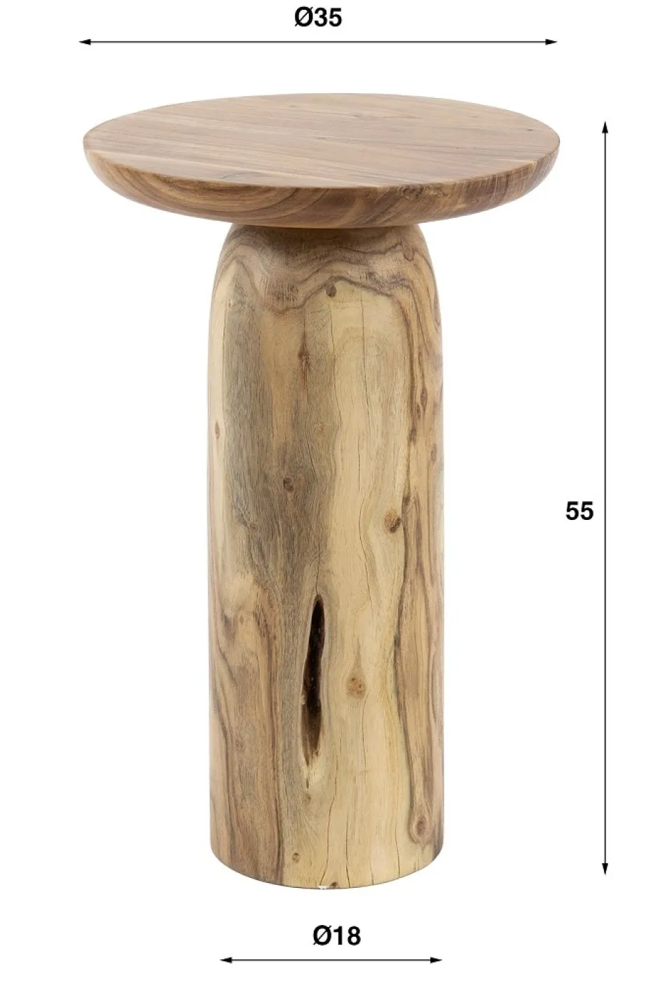 Beistelltisch Soko 2 | Akazie massiv | Natur