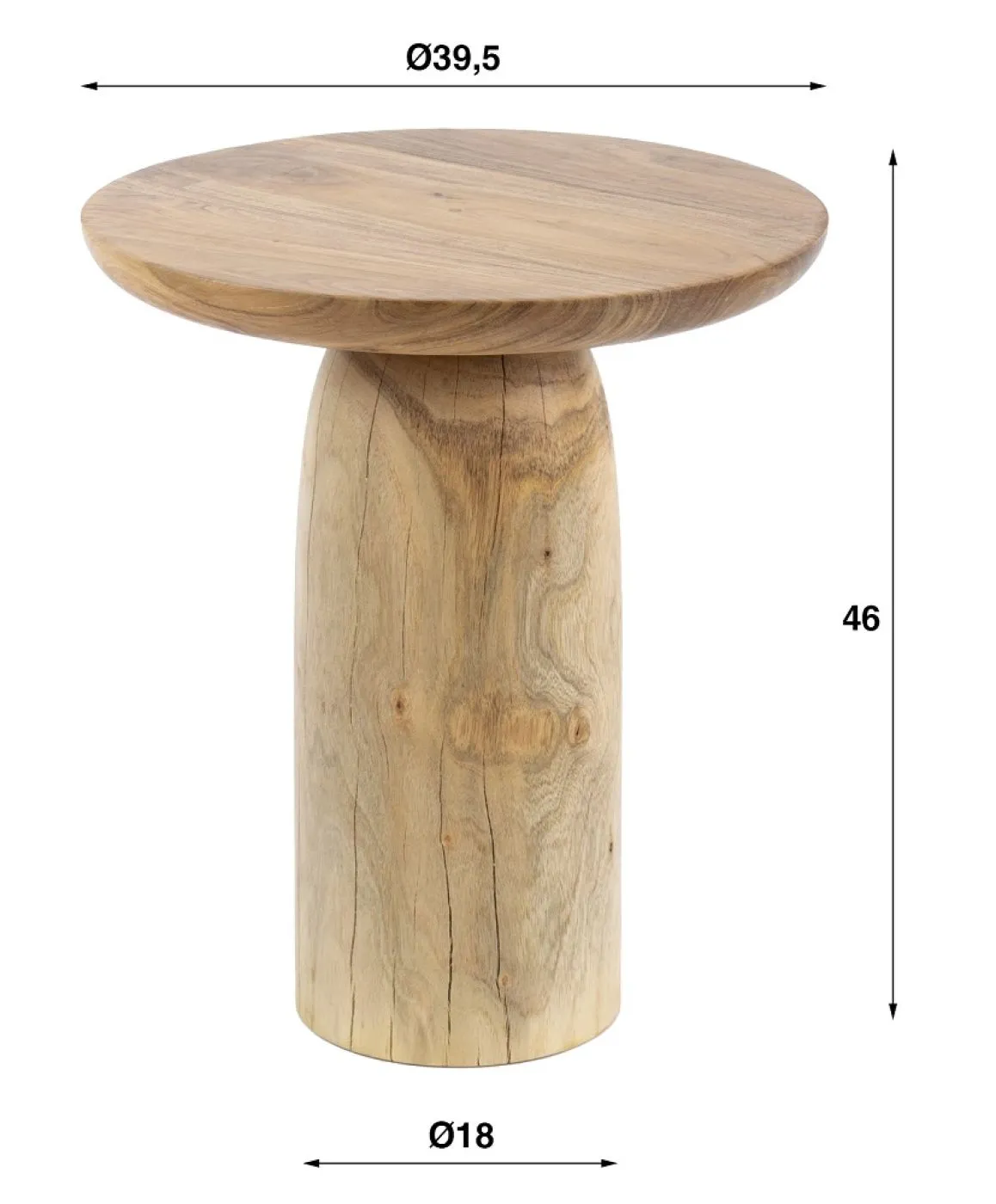 Beistelltisch Soko | Akazie massiv | Natur