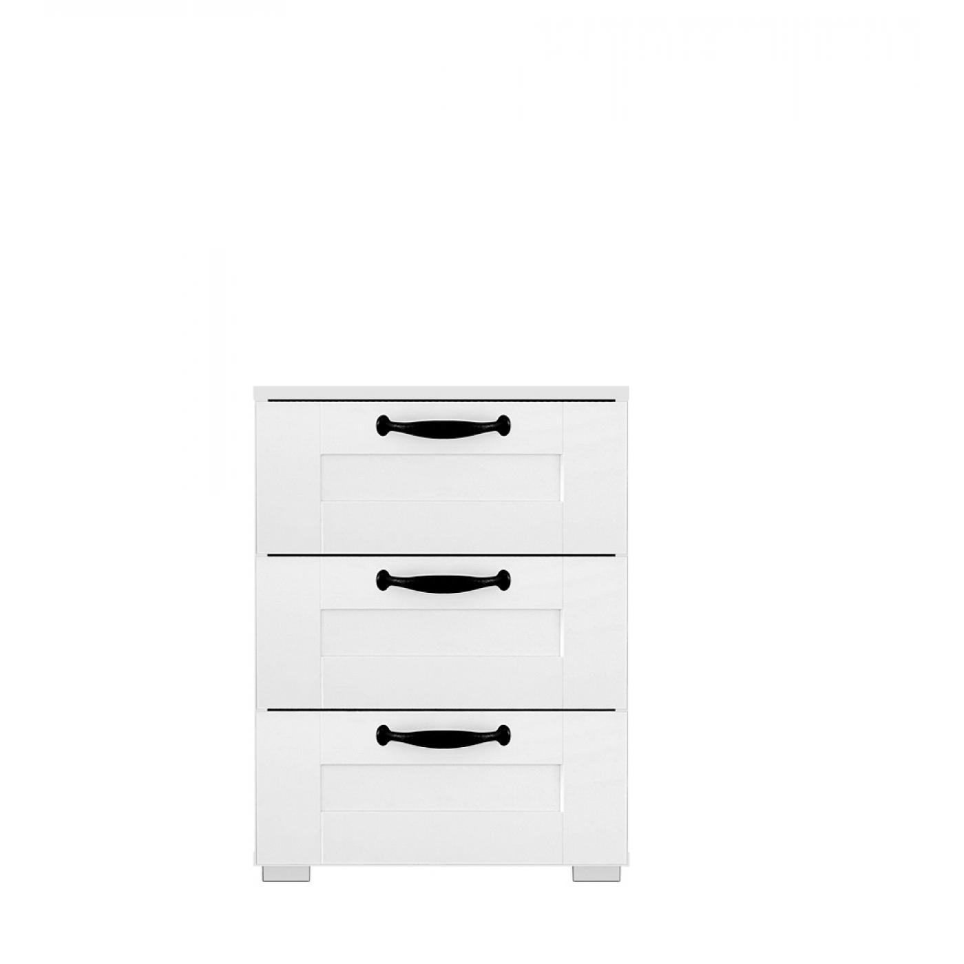 Bett Set Cottage | mit Schubkästen | alpinweiß | verschiedene Größen