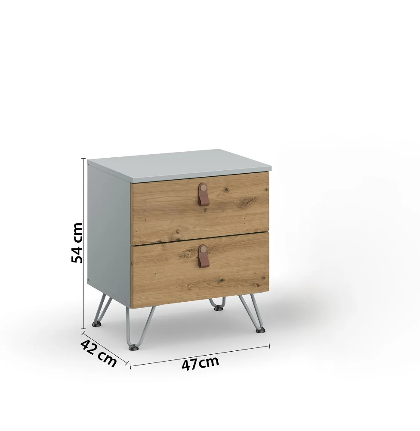 Bett Set Homey | mit Polsterkopfteil | seidengrau | 180x200 | mit 2 Nachttische