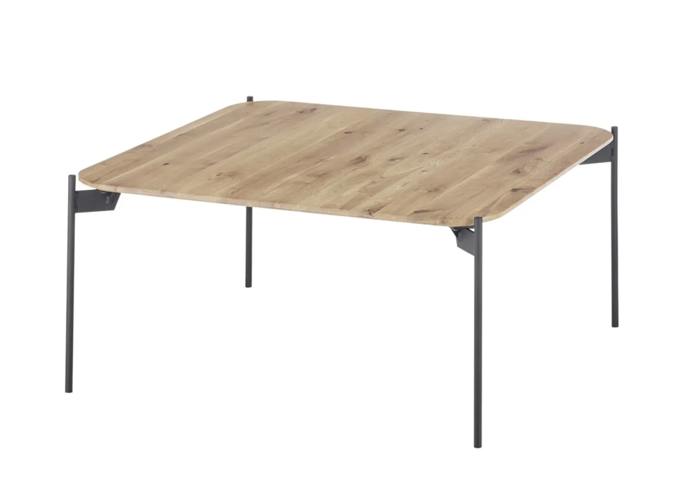 Couchtisch Alto | Eiche massiv / schwarz | 60 cm