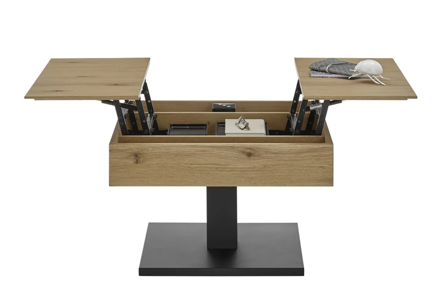 Couchtisch Ashton | 70x45 | Eiche / schwarz