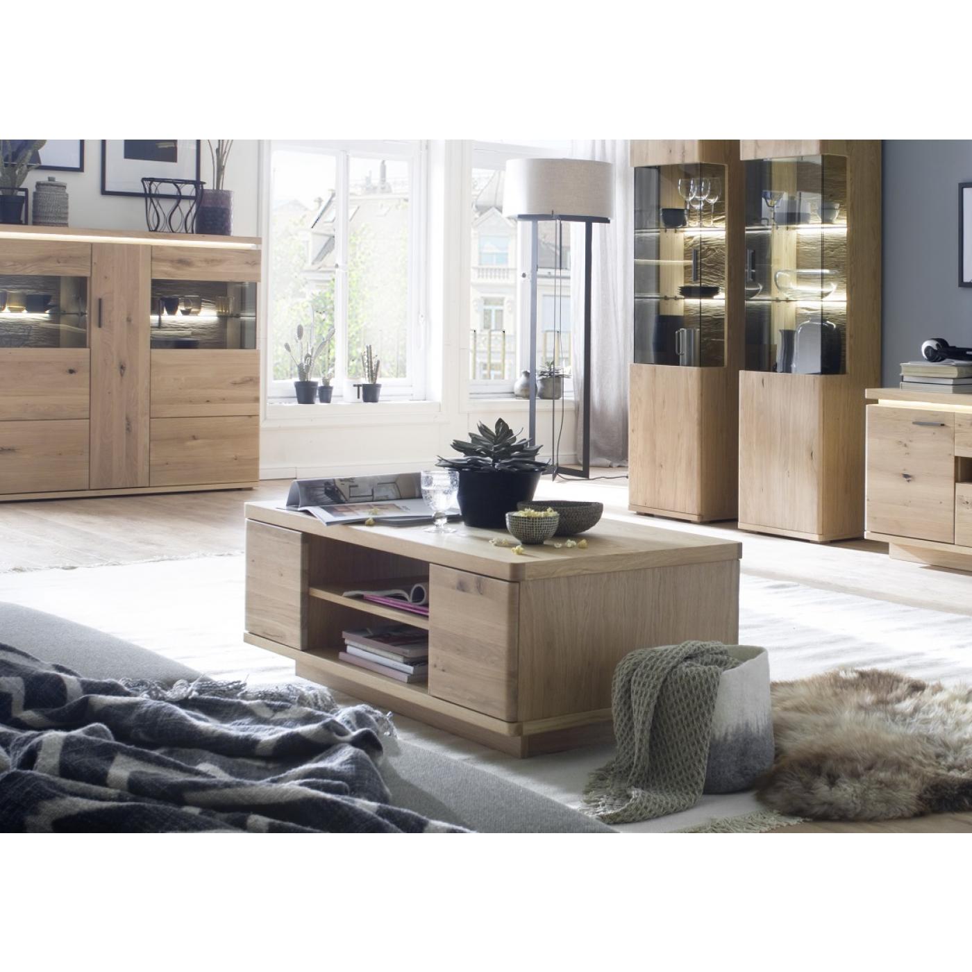 Couchtisch Barcelona | Balkeneiche Bianco / Eiche Bianco