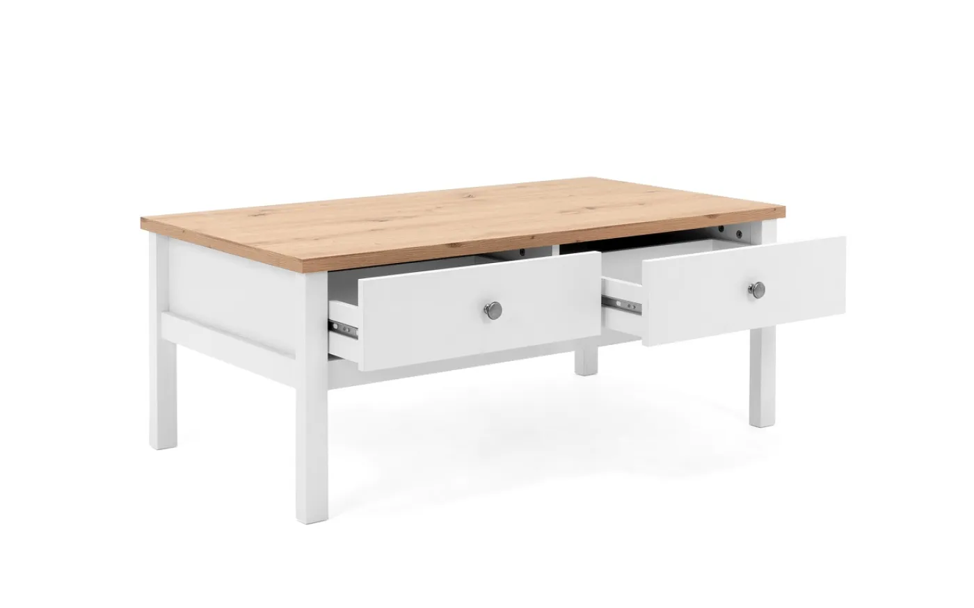 Couchtisch Bergen | Landhausstil | weiß / Artisan Oak