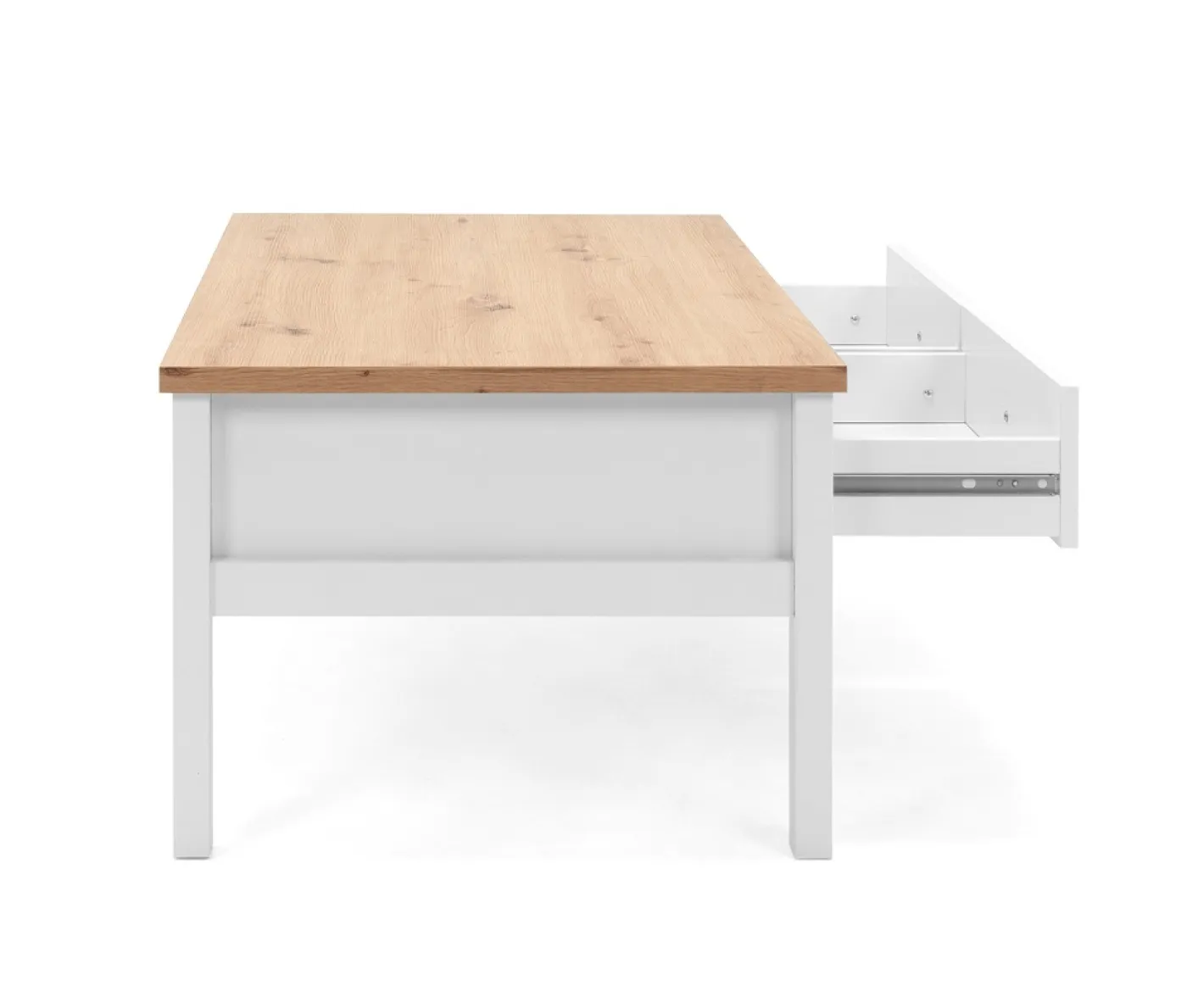 Couchtisch Bergen | Landhausstil | weiß / Artisan Oak