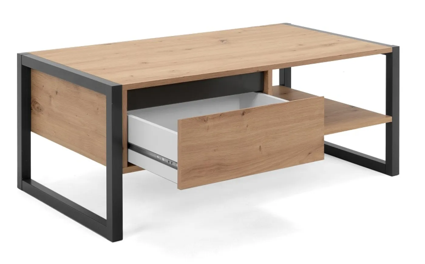 Couchtisch Denver | Artisan Oak / anthrazit | Industrial Look