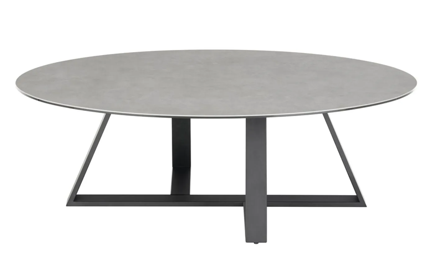 Couchtisch Elbing | grau / schwarz