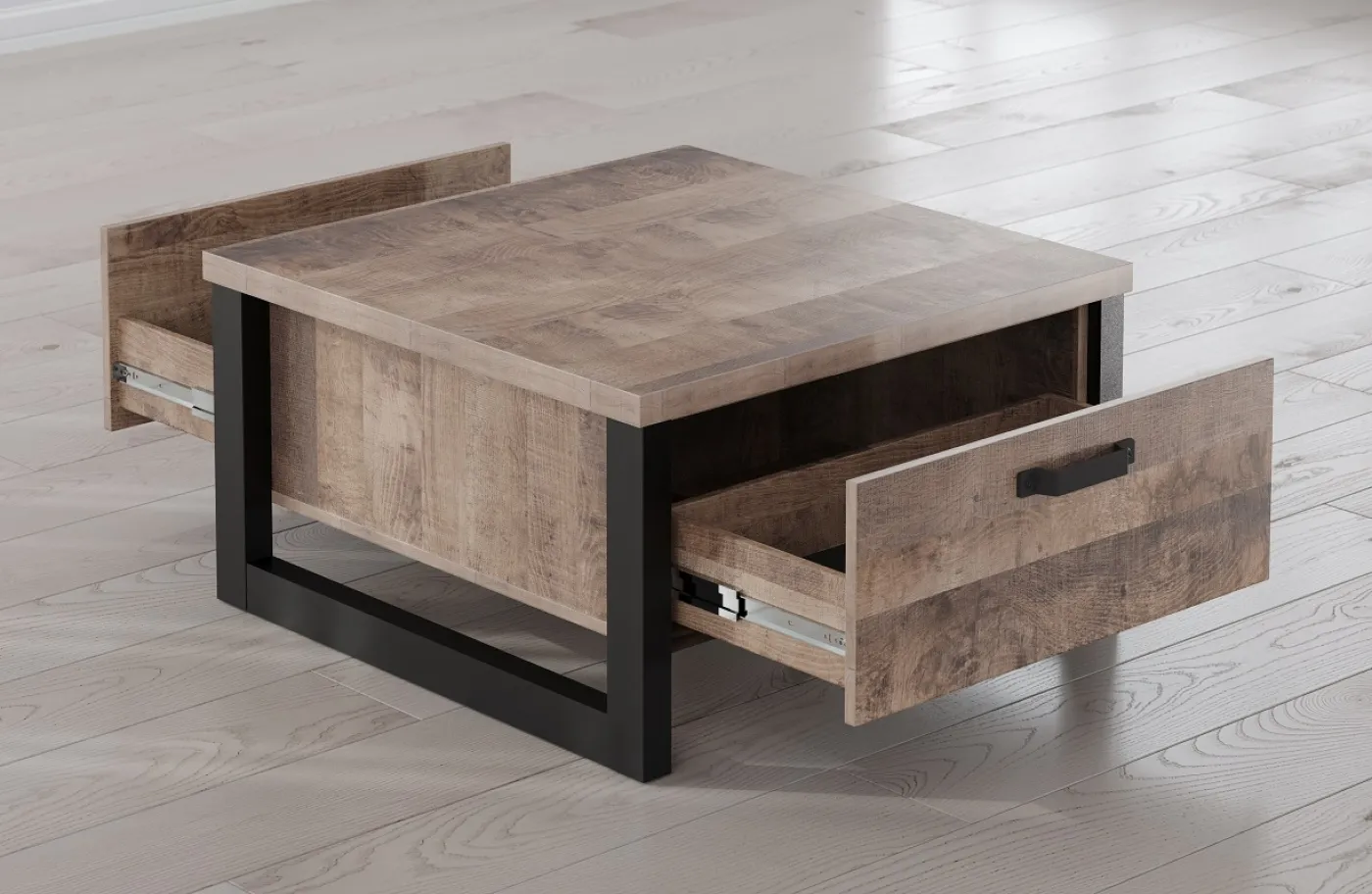 Couchtisch Emile 1 | Eiche Tabak / Schwarz