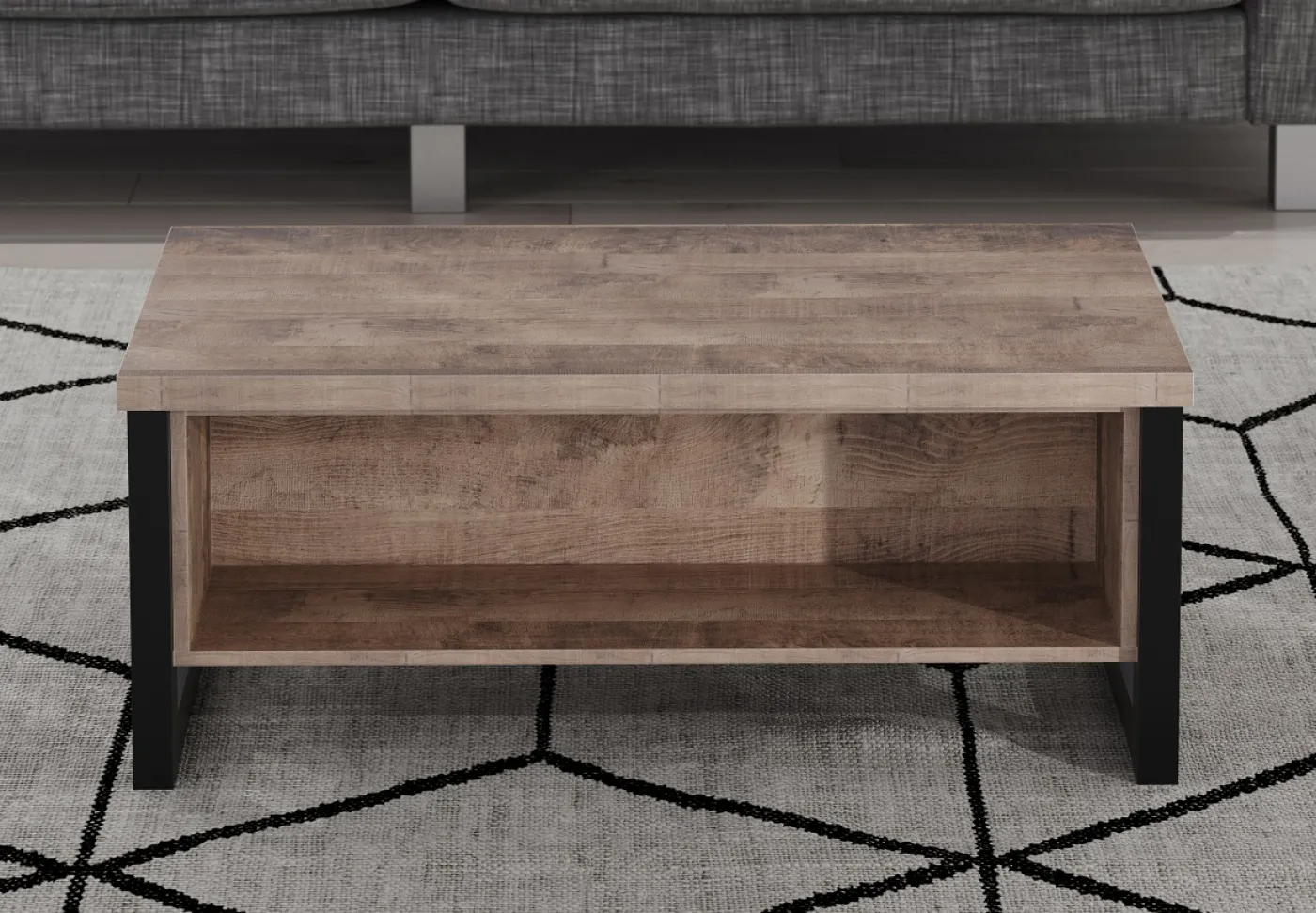 Couchtisch Emile | Eiche Tabak / Schwarz