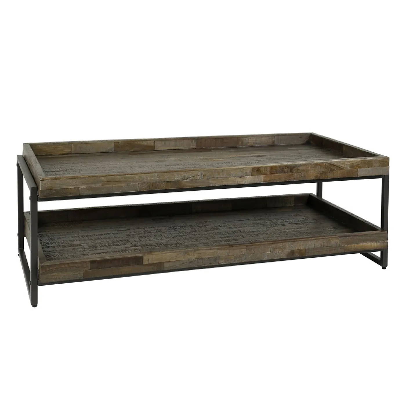 Couchtisch Fernanda | rechteckig | Teakholz | grau