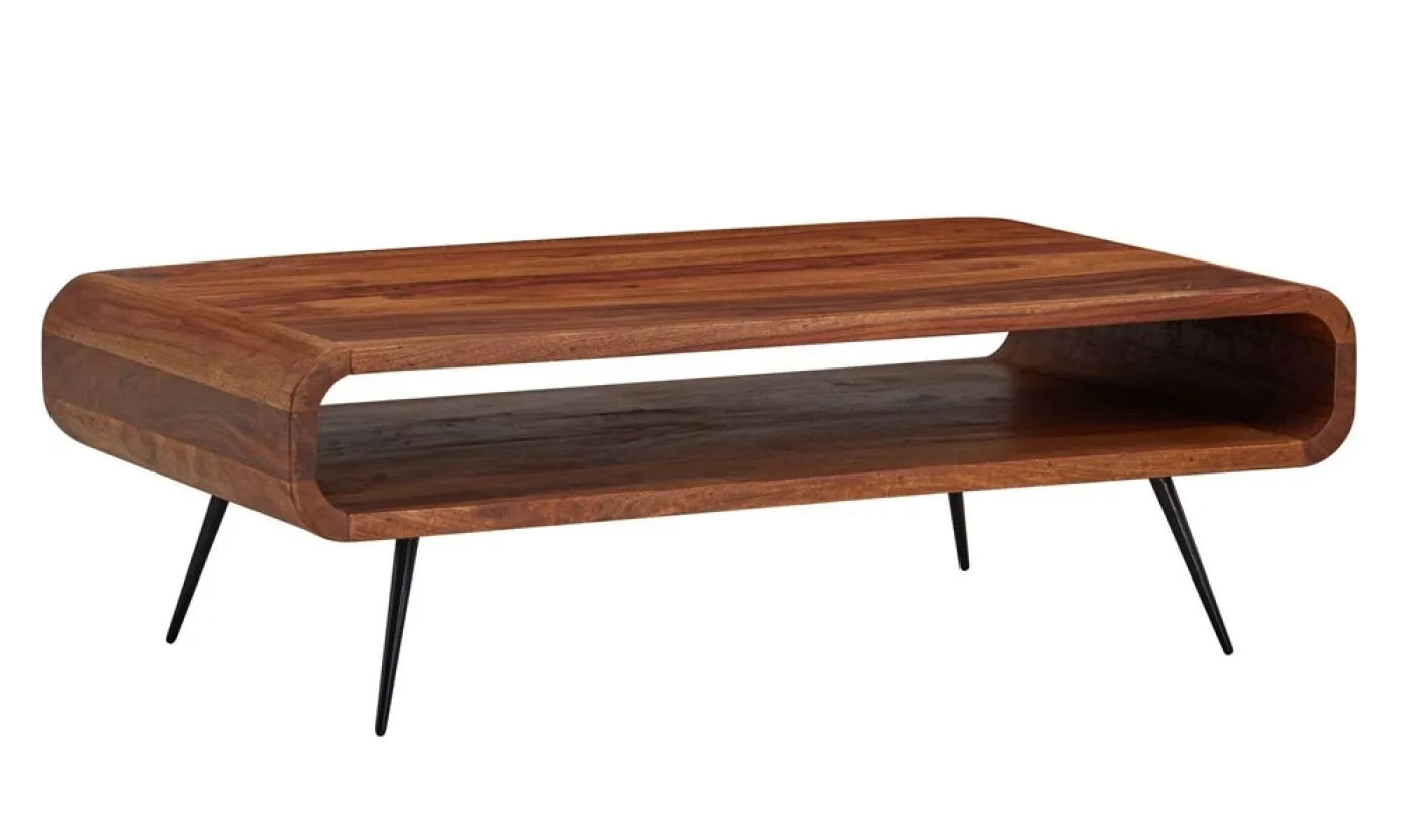 Couchtisch Malaya rechteckig | 90x55 | Sheesham Holz massiv | braun