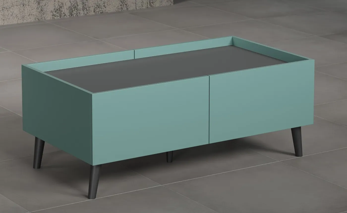 Couchtisch Melton | Dusk Blue / Anthrazit