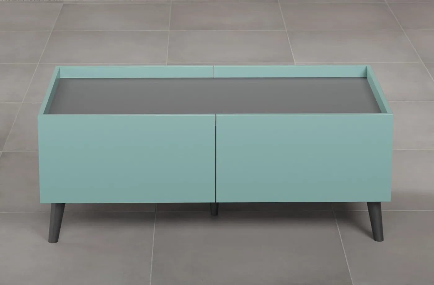 Couchtisch Melton | Dusk Blue / Anthrazit