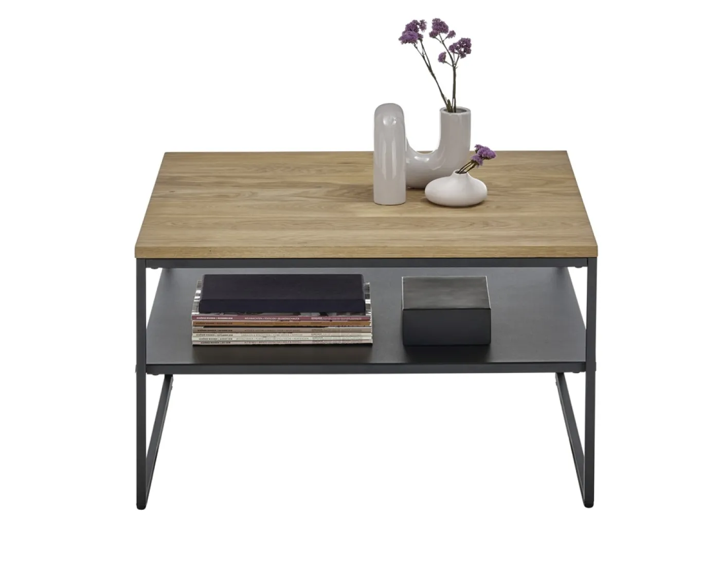 Couchtisch Mineral | 70x70 | Eiche / schwarz