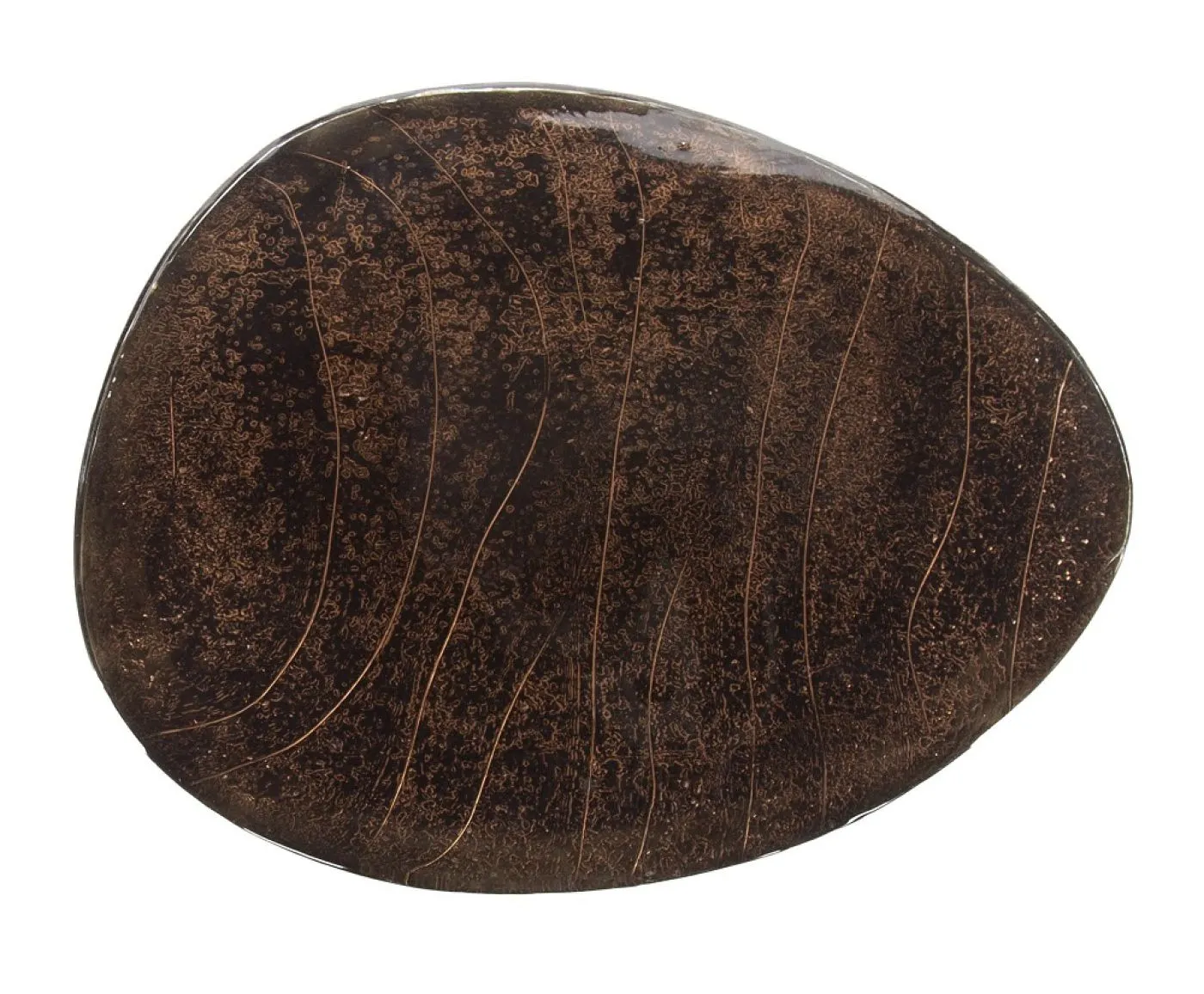 Couchtisch Mira 3 | Glas | Antikkupfer