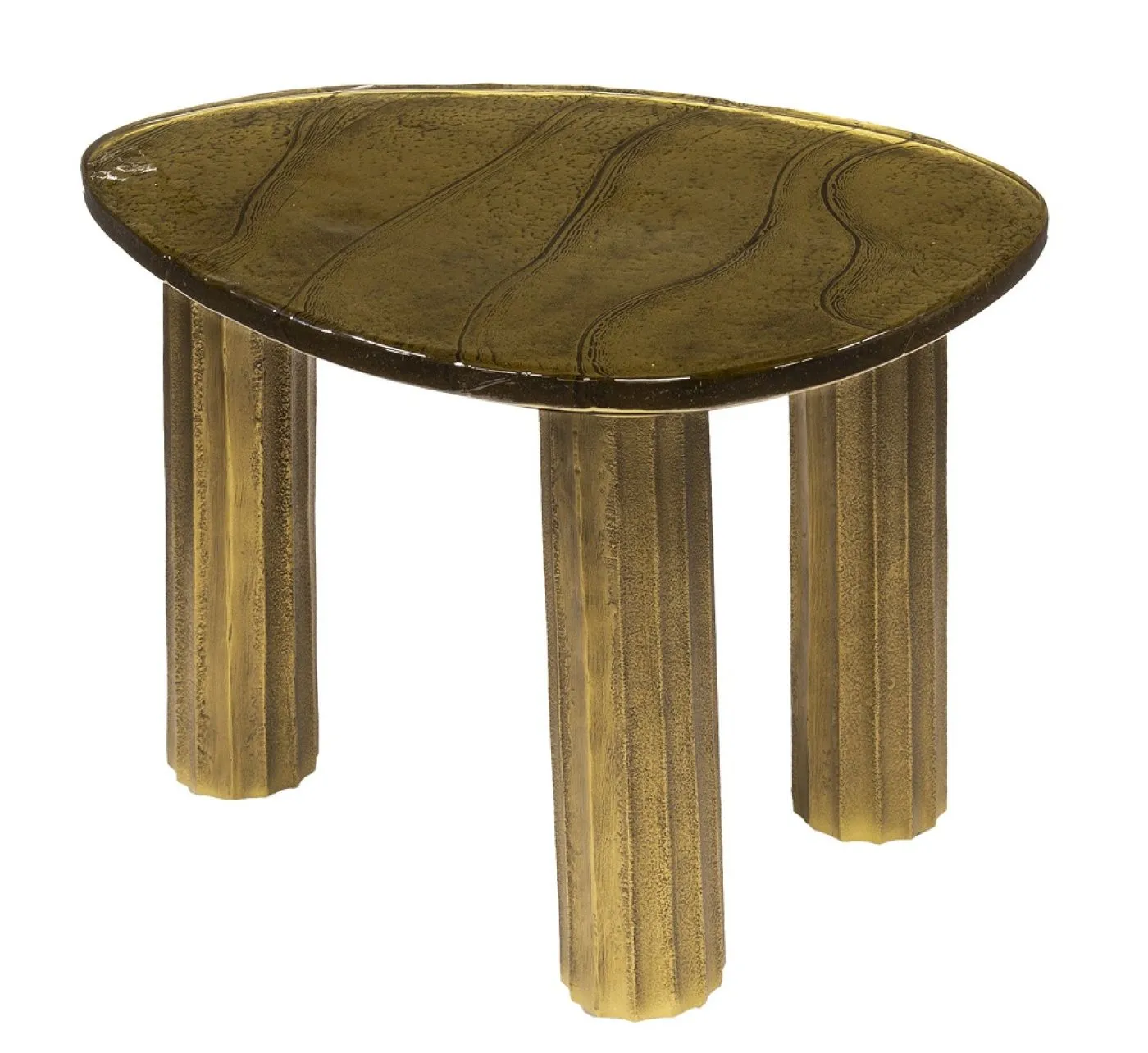 Couchtisch Mira | Glas | Antikgold