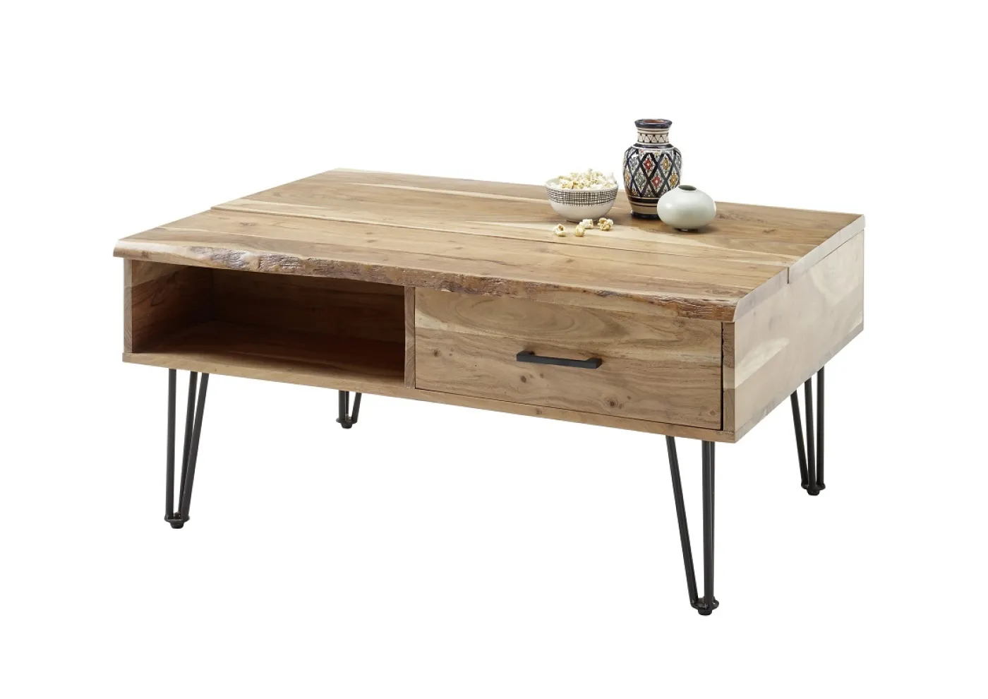 Couchtisch Mustique | Akazie massiv | 110x72 | natur