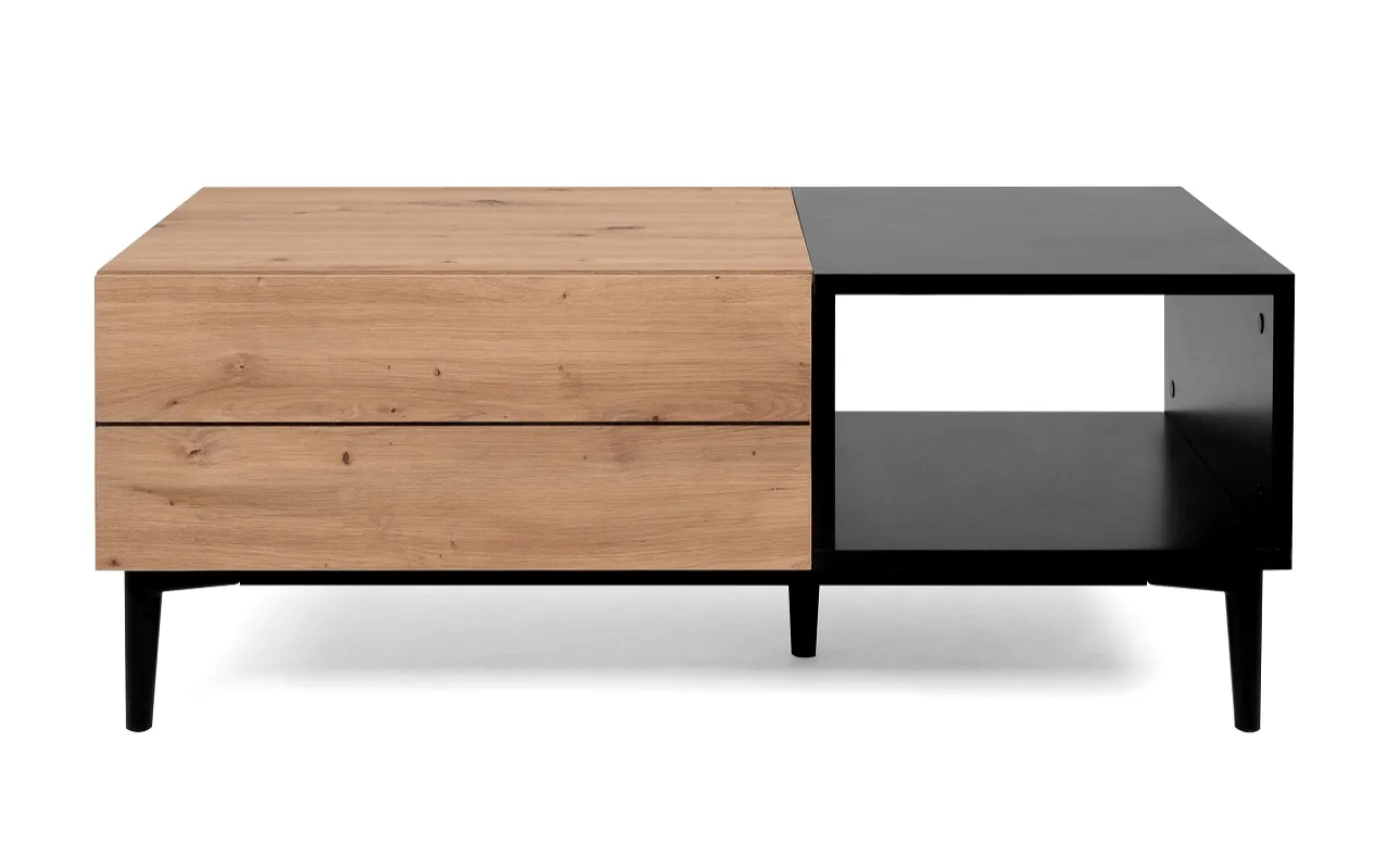 Couchtisch Nola | Artisan Oak / schwarz