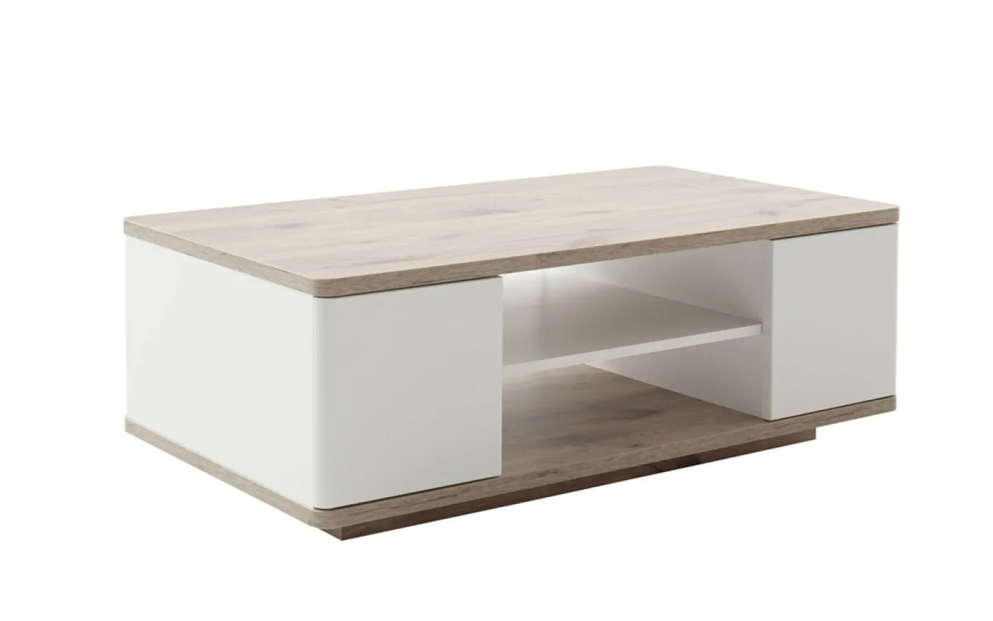 Couchtisch Palermo | 115x65 | Soft white / Viking Oak