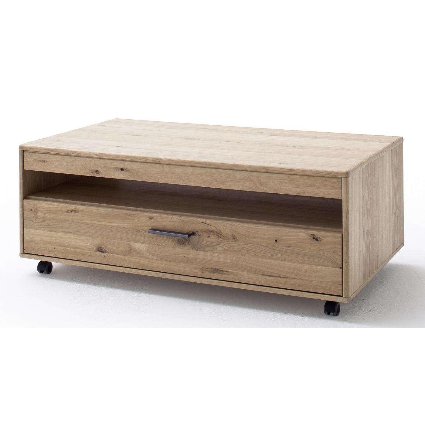 Couchtisch Portland | aus Rollen | 115x65 | Asteiche Bianco