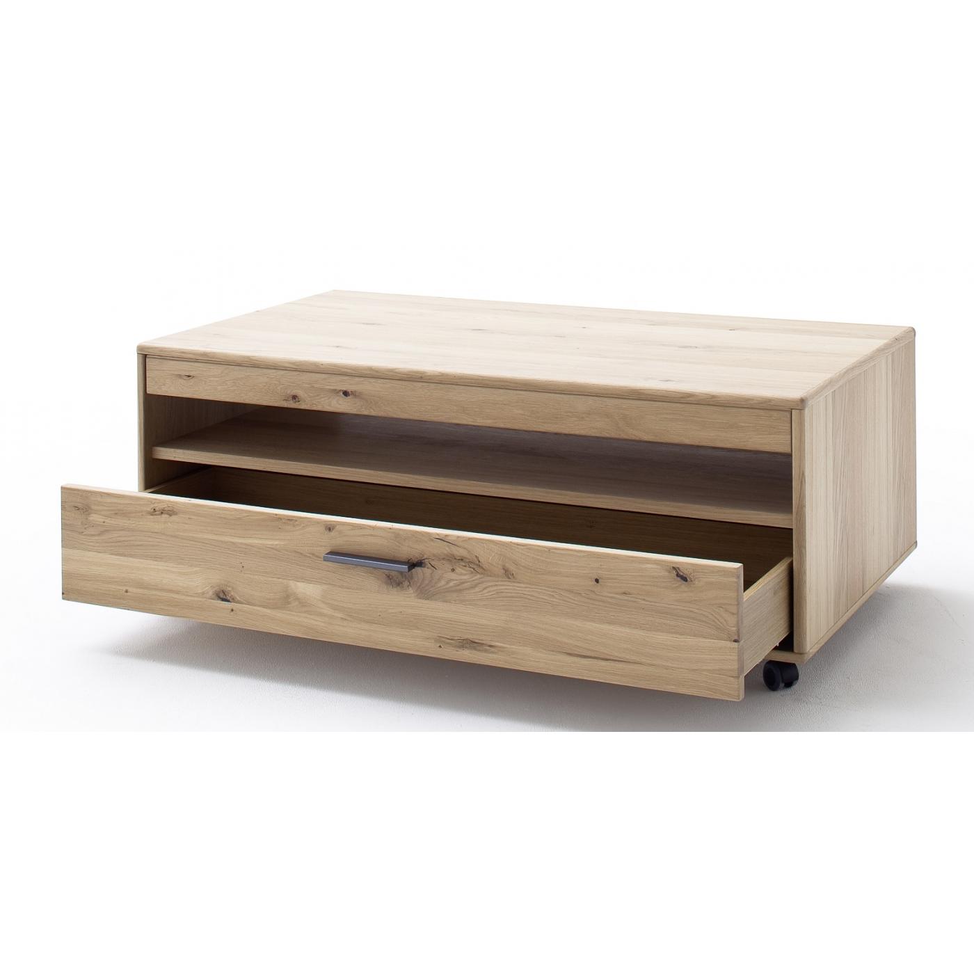 Couchtisch Portland | aus Rollen | 115x65 | Asteiche Bianco