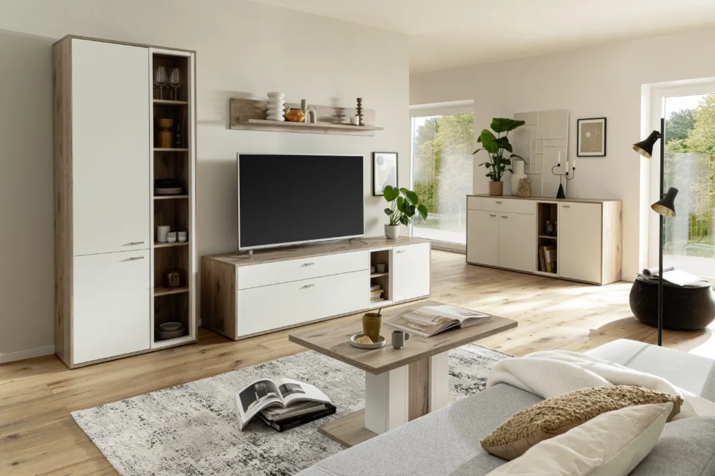 Couchtisch Santerno | Soft white / Viking Oak