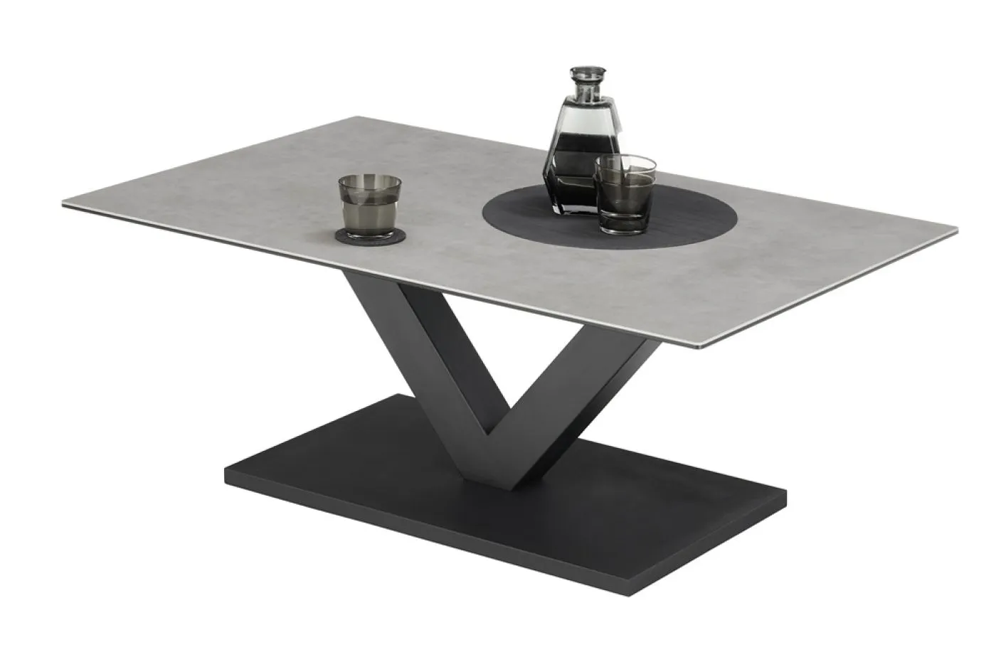 Couchtisch Sapporo | grau / schwarz