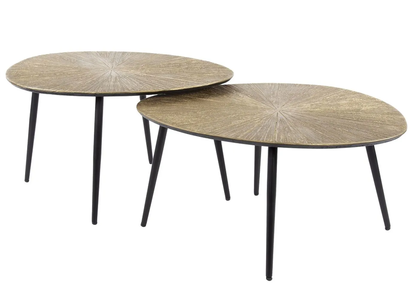 Couchtisch Set Coins | 2-teilig | Metall | Bronze Ray