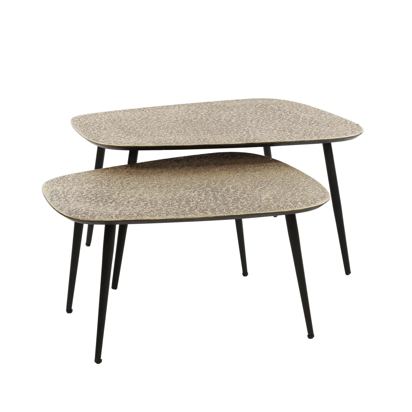 Couchtisch Set Sai 2 | 2-teilig | Metall | Antike bronze / gold