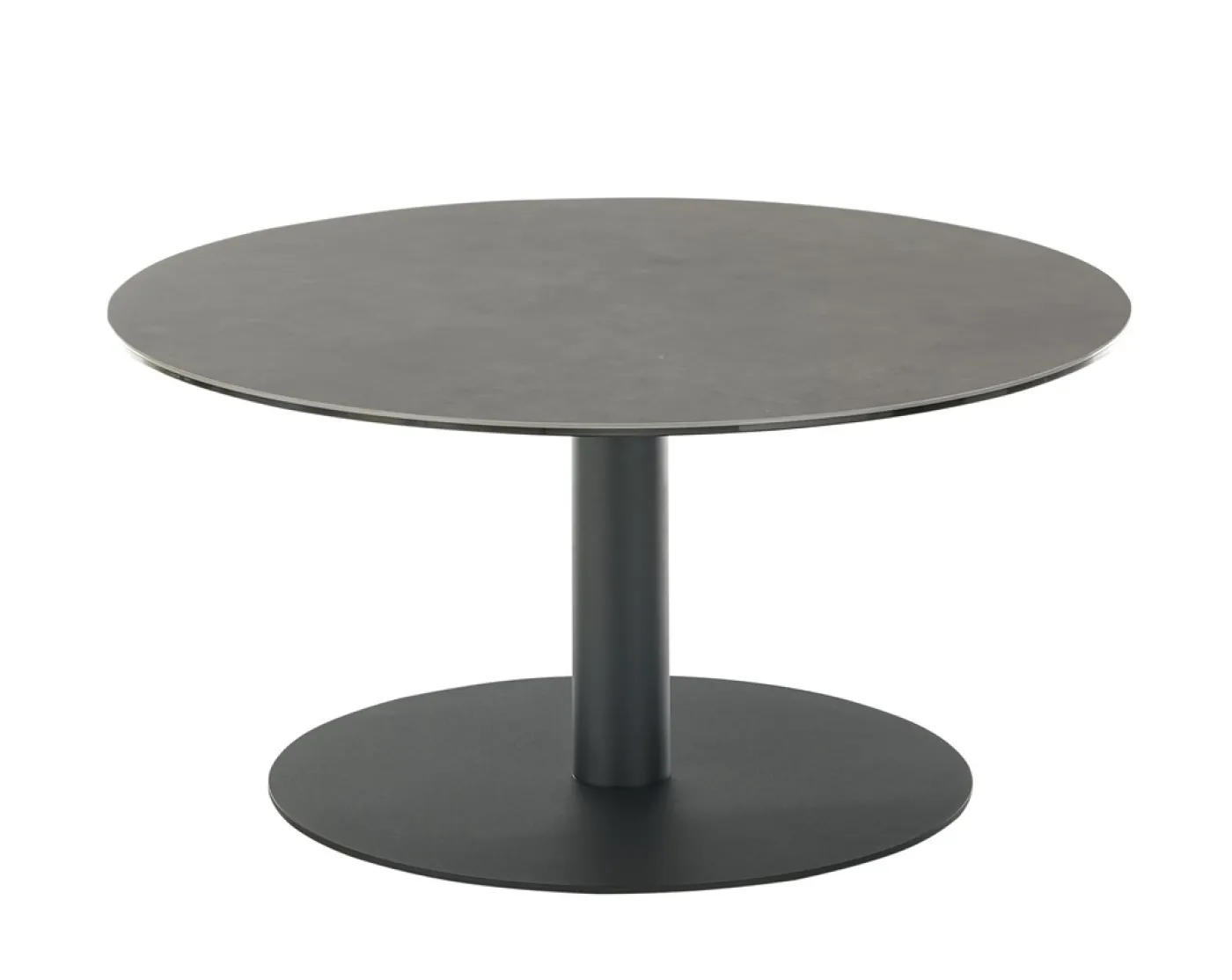 Couchtisch Tartu | anthrazit / schwarz | rund Ø 80 cm