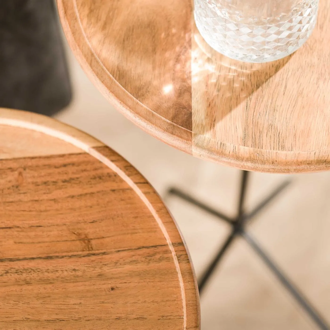 Couchtischset Gala | 2-teilig | Akazie massiv | naturell