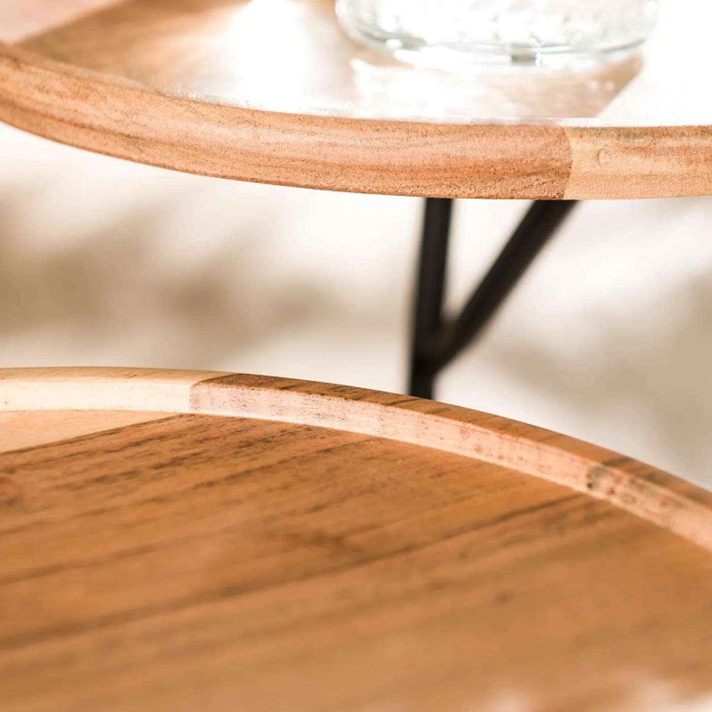 Couchtischset Gala | 2-teilig | Akazie massiv | naturell