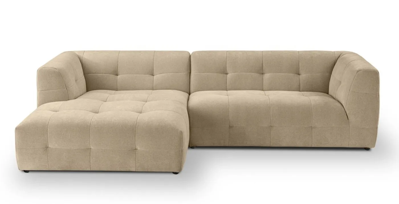 Ecksofa Polstersofa Tenso links | 292cm | Webstoff | beige