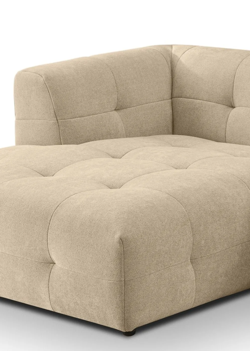 Ecksofa Polstersofa Tenso links | 292cm | Webstoff | beige