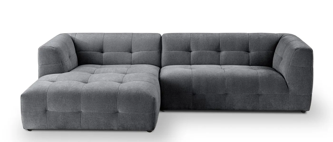 Ecksofa Polstersofa Tenso links | 292cm | Webstoff | grau