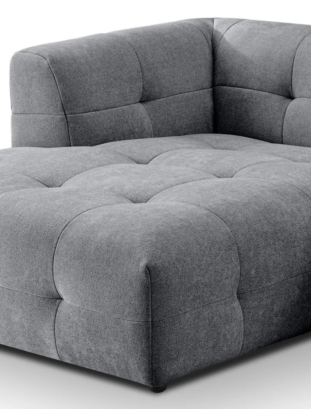Ecksofa Polstersofa Tenso links | 292cm | Webstoff | grau