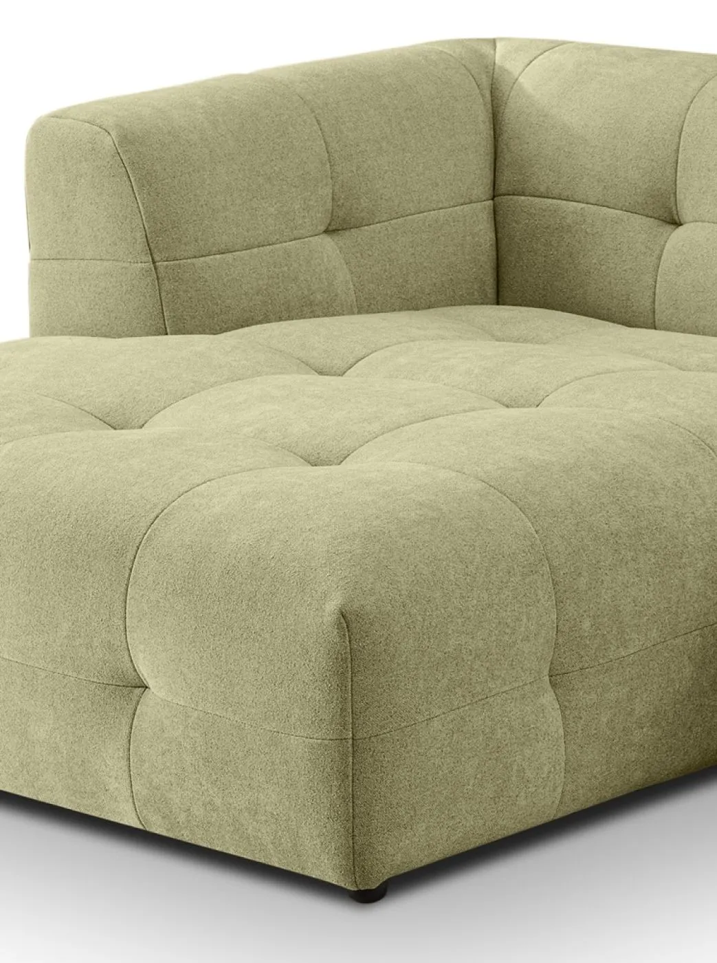 Ecksofa Polstersofa Tenso links | 292cm | Webstoff | grün