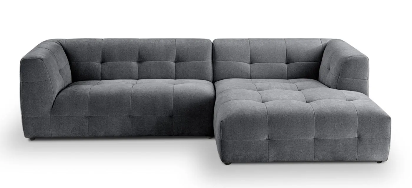 Ecksofa Polstersofa Tenso rechts | 292cm | Webstoff | grau